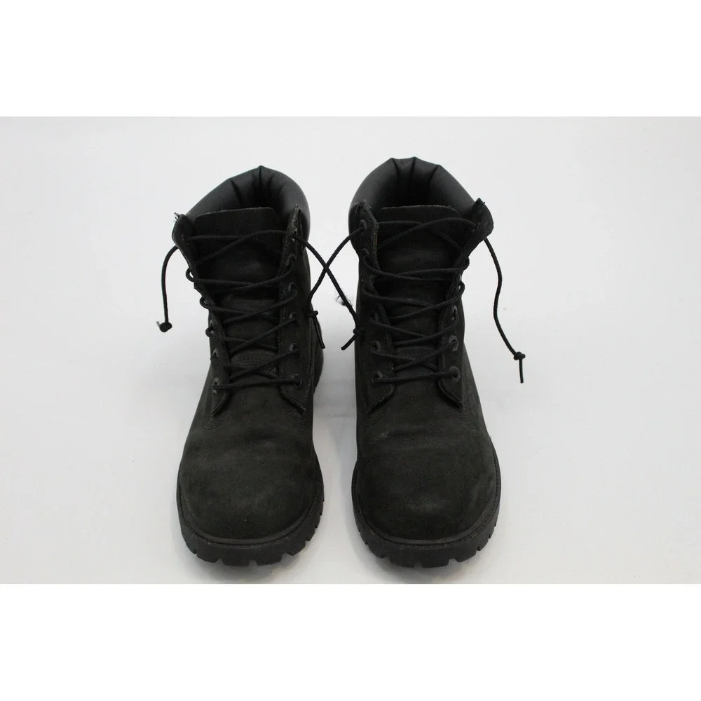 Timberland 6-inch Premium Waterproof Boots Black Nubuck 12907 Mens 6.5 M